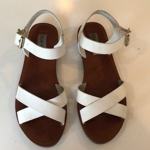 Steve Madden White Sandals